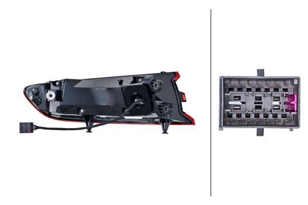 HELLA 2SD 011 499-181 Heckleuchte - LED - äusserer Teil - rechts