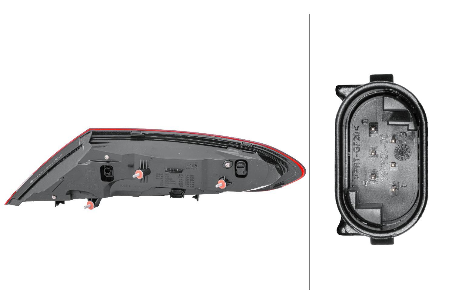 HELLA 2SD 011 786-271 Heckleuchte - LED - äusserer Teil - links - für u.a. MB C-Class Coupe (C205)