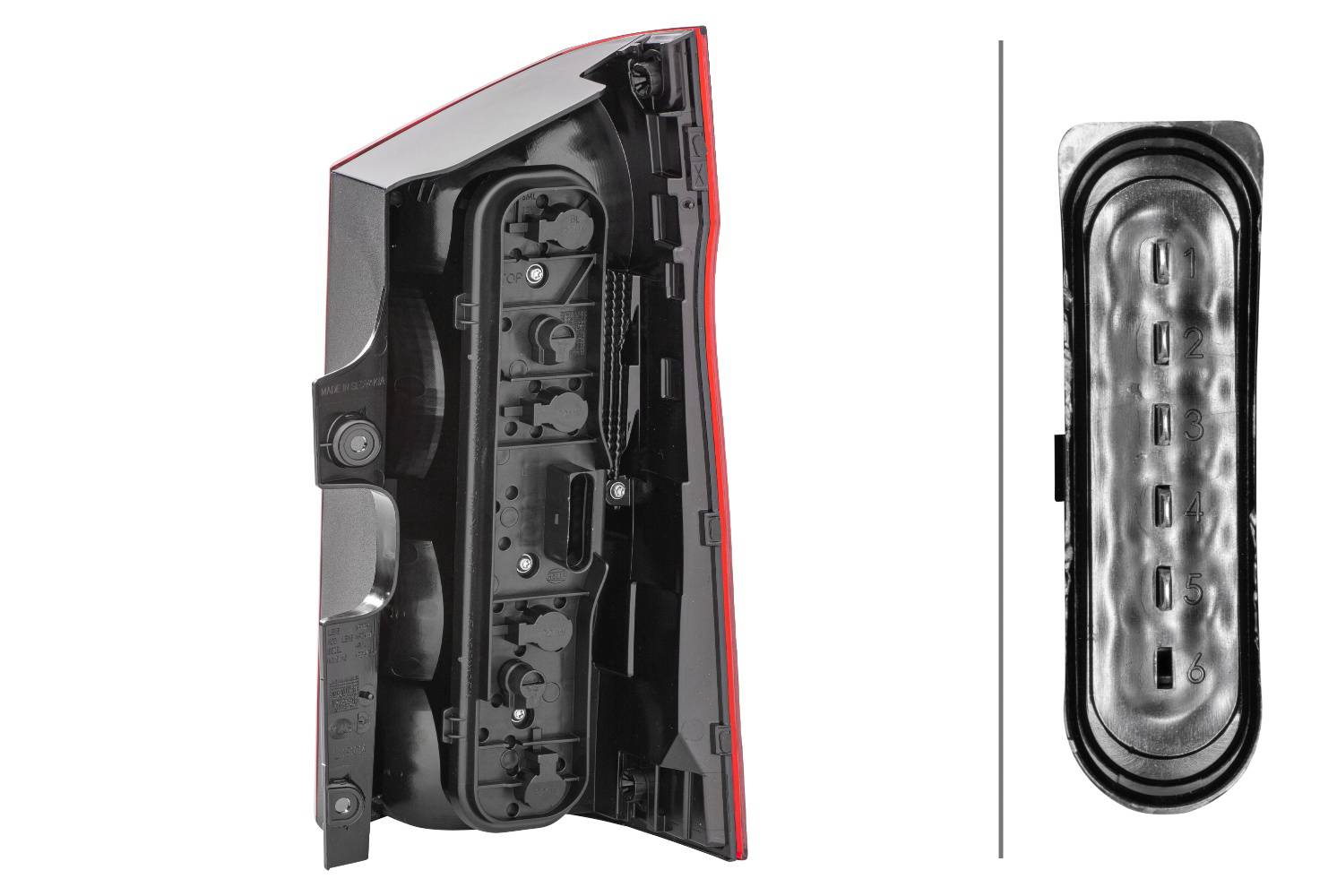 HELLA 2SK 011 581-311 Heckleuchte - Glühlampe - links - für u.a. MB Vito Box (W447)