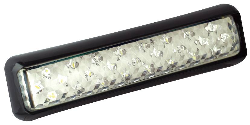 LED Rückleuchte, Serie 200, Rückfahrleuchte, Slimline, schwarzer Aufbaurahmen