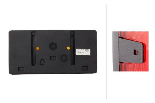 HELLA 2SD 006 040-141 Heckleuchte - 12/24V - Anbau - rechts