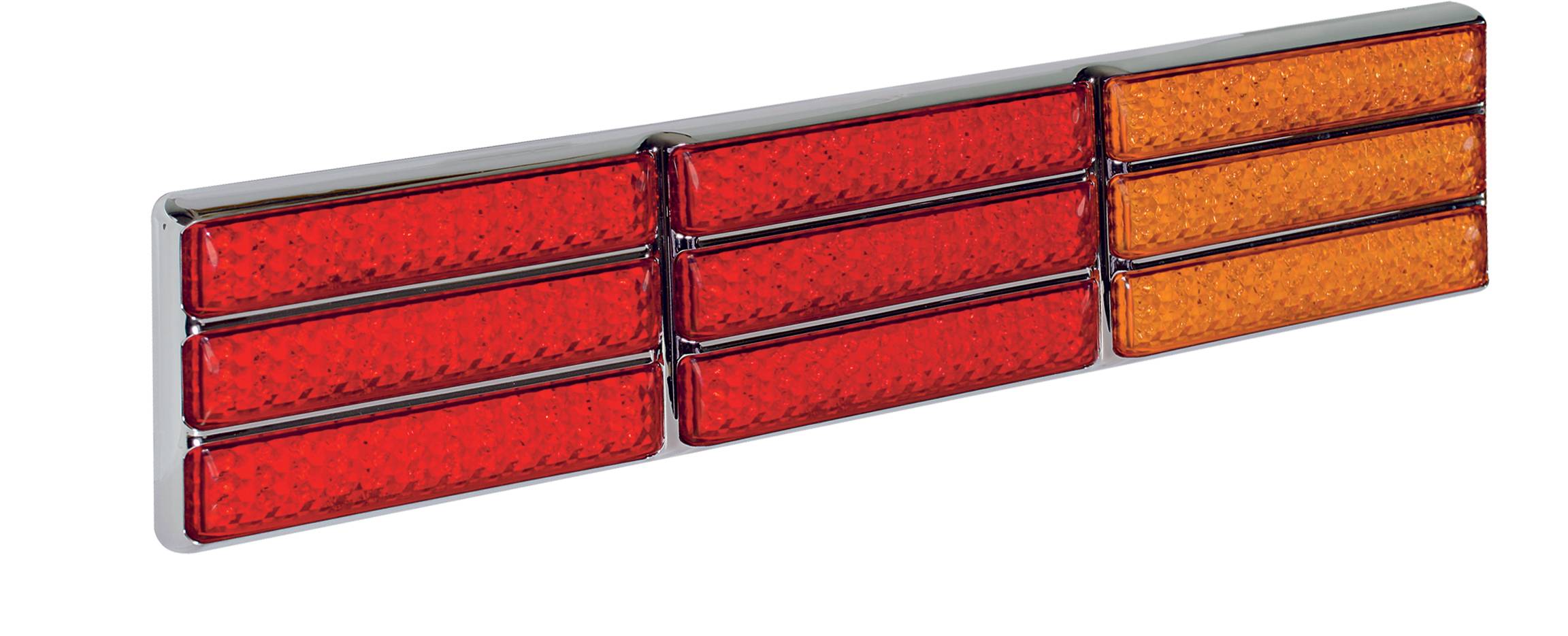 LED LKW Jumbo-Rückleuchten, Brems- / Rück- / Blinkleuchte, Chrome