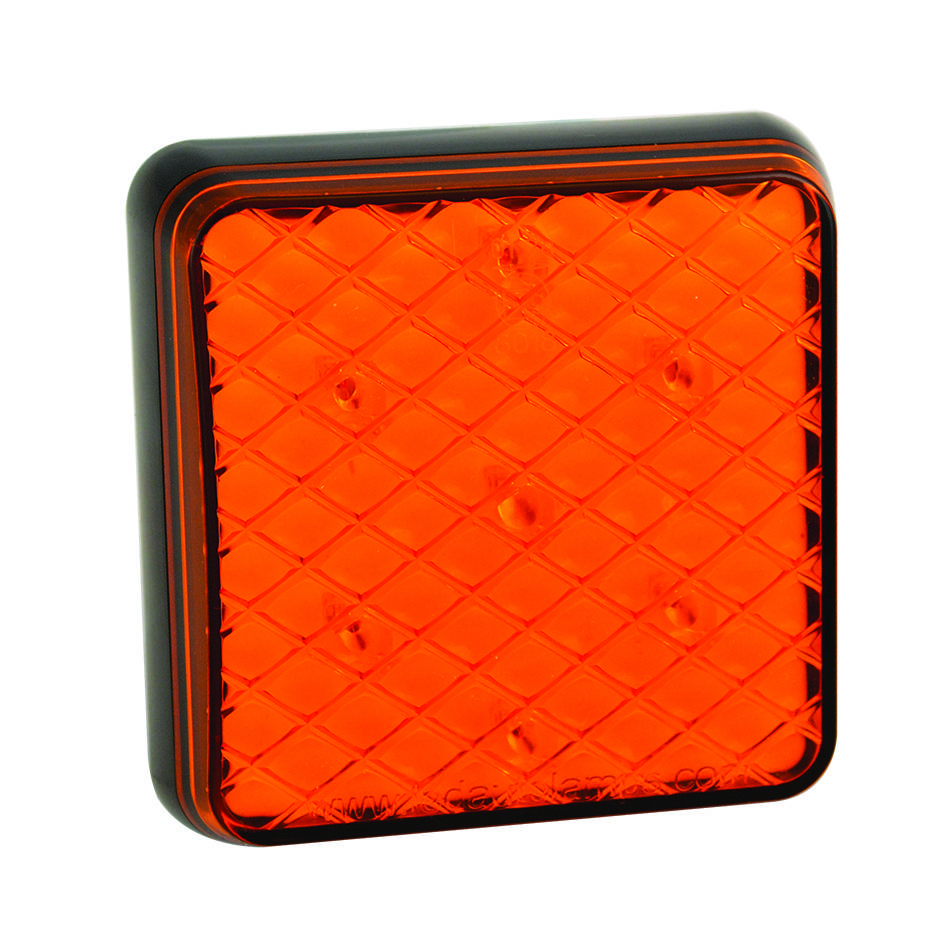 LED Blinker, Serie 81, 12 Volt, 81 mm x 81 mm, ECE geprüft