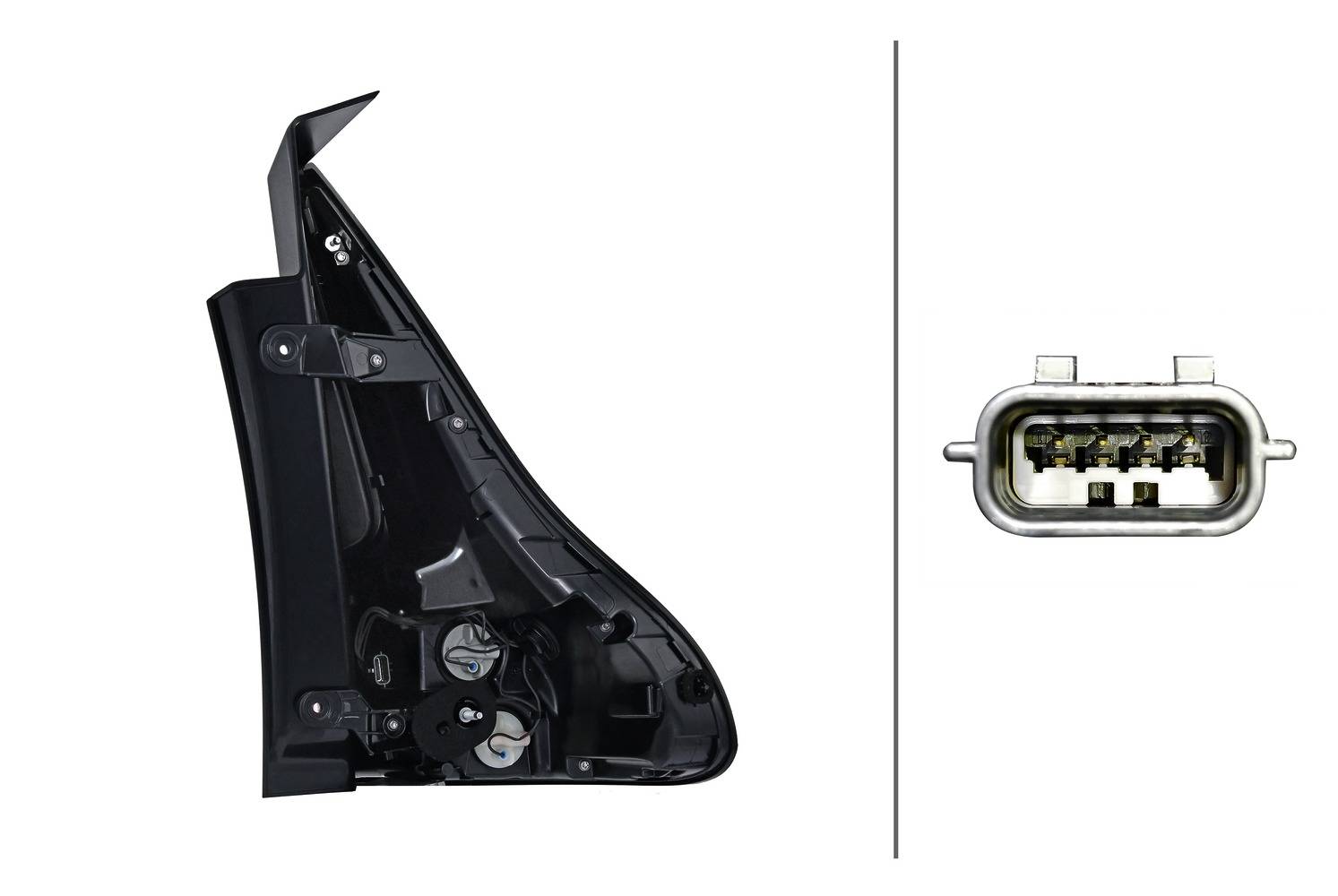 HELLA 2SD 012 313-111 Heckleuchte - Hybrid - äusserer Teil - links