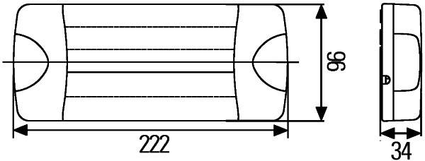 HELLA 2SD 980 602-211 Heckleuchte - DuraLED - 12/24V - links/rechts