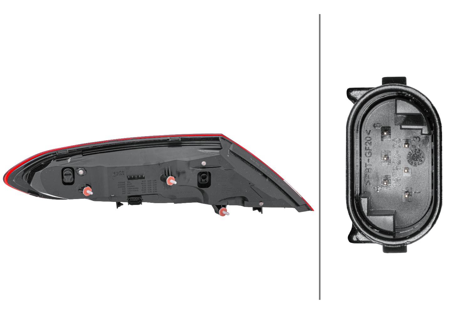 HELLA 2SD 011 786-321 Heckleuchte - LED - äusserer Teil - rechts - für u.a. MB C-Class Coupe (C205)