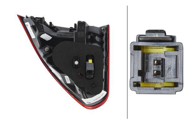 HELLA 2SA 354 846-011 Heckleuchte - LED - innerer Teil - links - für u.a. Peugeot 2008 I (Cu_)