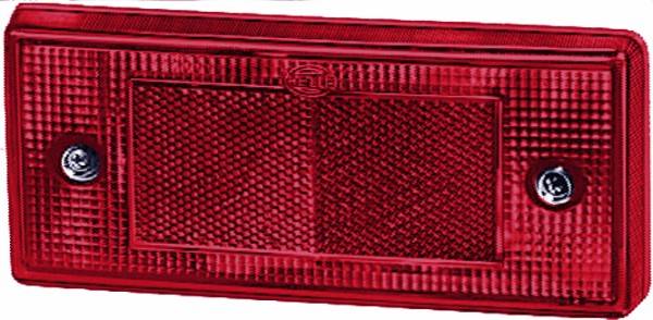 HELLA 8RA 003 734-101 Rückstrahler - Lichtscheibenfarbe: rot - Anbau/geschraubt