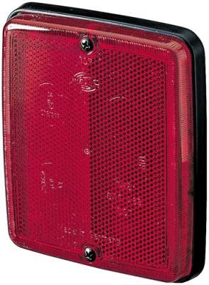 HELLA 8RA 003 660-007 Rückstrahler - Lichtscheibenfarbe: rot - geschraubt