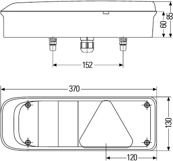 HELLA 2VP 340 934-201 Heckleuchte - EasyConn I Hybrid - LED - 24V - rechts