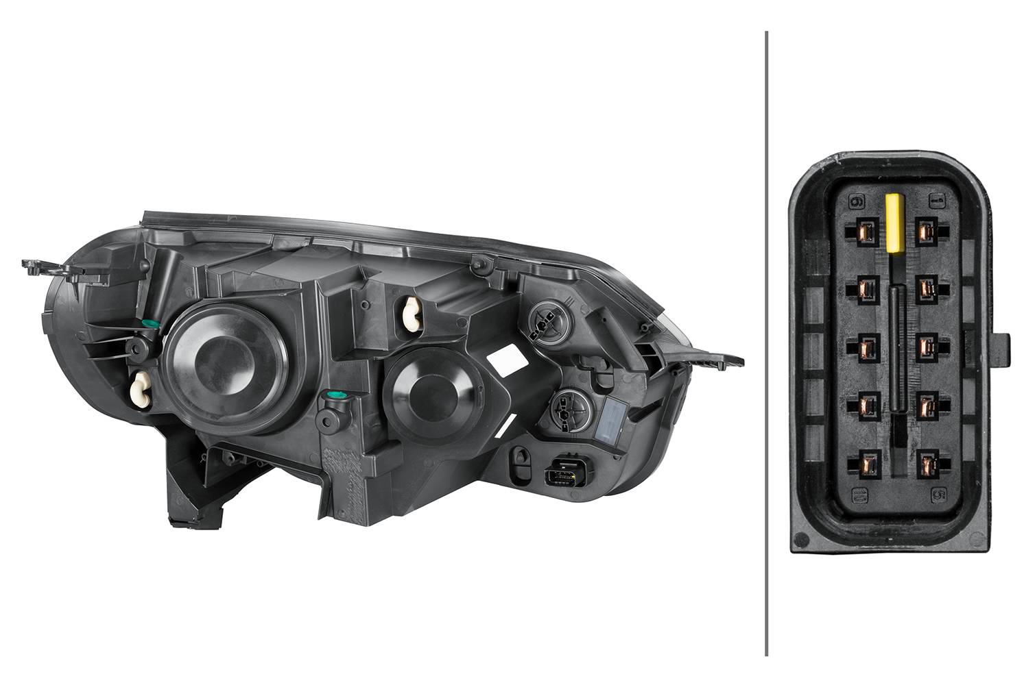 HELLA 1EL 354 851-011 Halogen-Hauptscheinwerfer - links - für u.a. Toyota Proace Box (Mdz_)