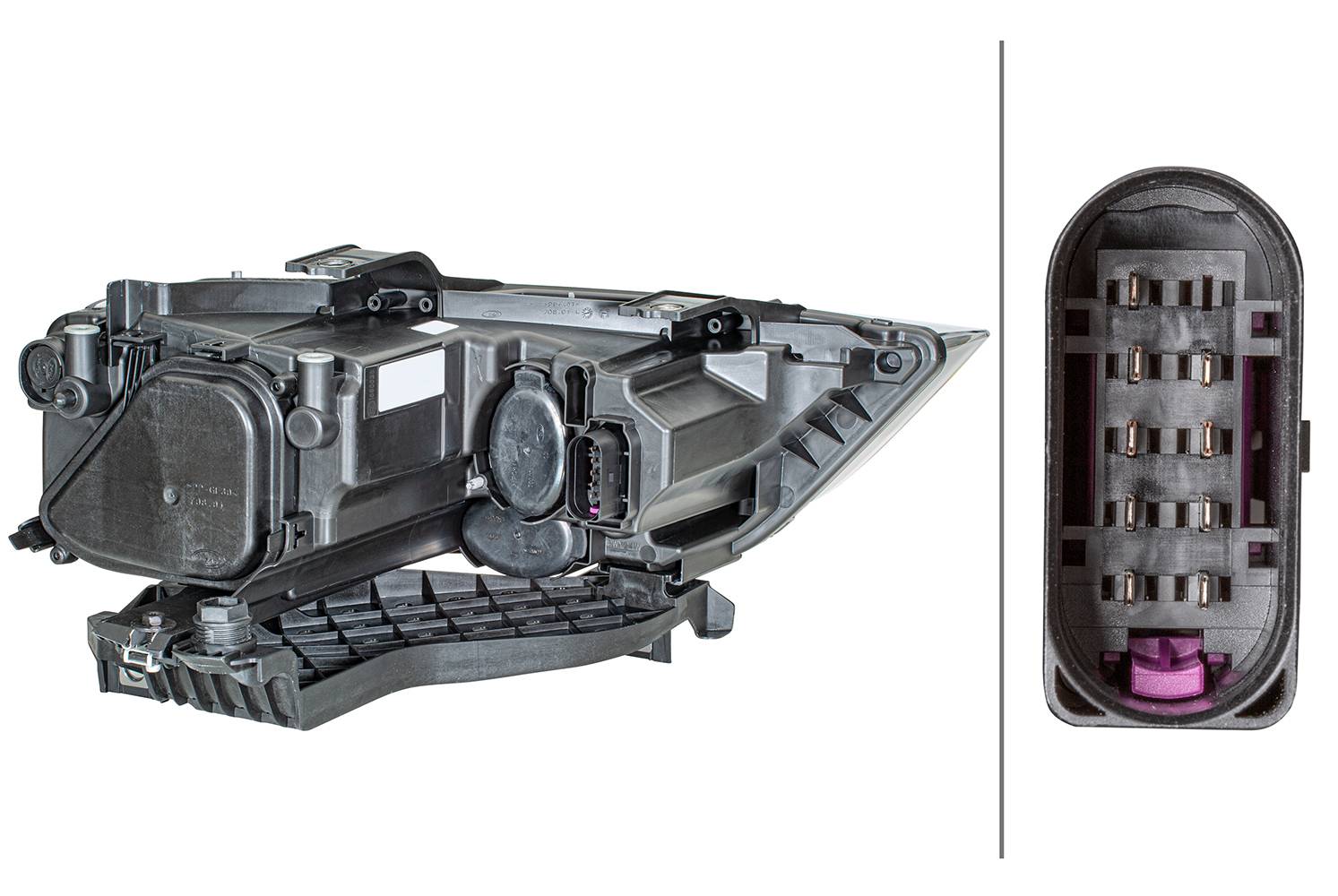 HELLA 1EG 354 839-011 Halogen-Hauptscheinwerfer - links - für u.a. Audi (Faw) Q3 (84B, 84G)