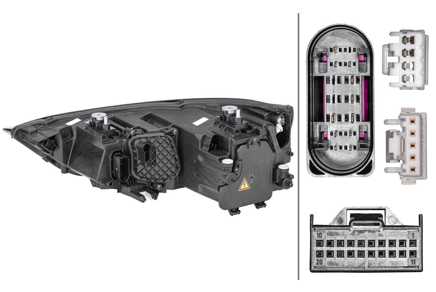 HELLA 1ZS 354 838-101 Bi-Xenon/LED-Hauptscheinwerfer - rechts - für u.a. Audi A1 (8X1, 8Xk)