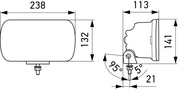HELLA 1FE 016 773-001 LED-Fernscheinwerfer - Jumbo LED - 12/24V - Referenzzahl: 25 - geschraubt - Ka