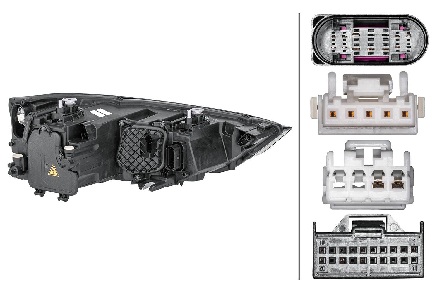 HELLA 1EL 354 838-051 Bi-Xenon/LED-Hauptscheinwerfer - links - für u.a. Audi A1 (8X1, 8Xk)