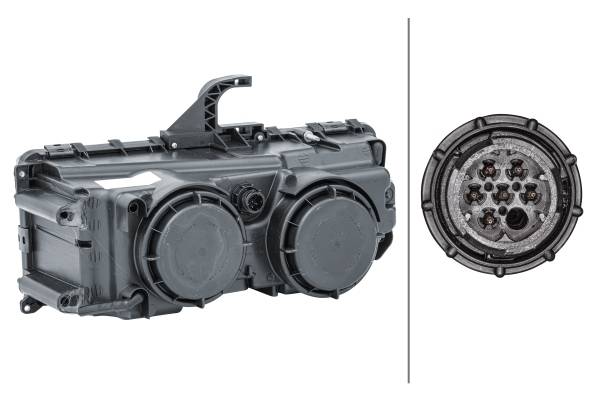 HELLA 1LB 247 011-081 Halogen-Hauptscheinwerfer - rechts - für u.a. MB Axor II