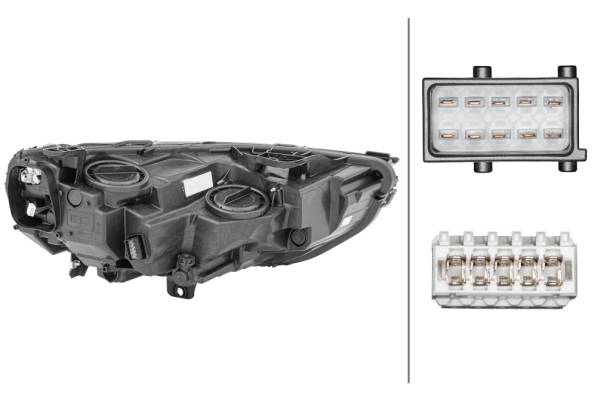 HELLA 1EG 354 869-011 Halogen/LED-Hauptscheinwerfer - links