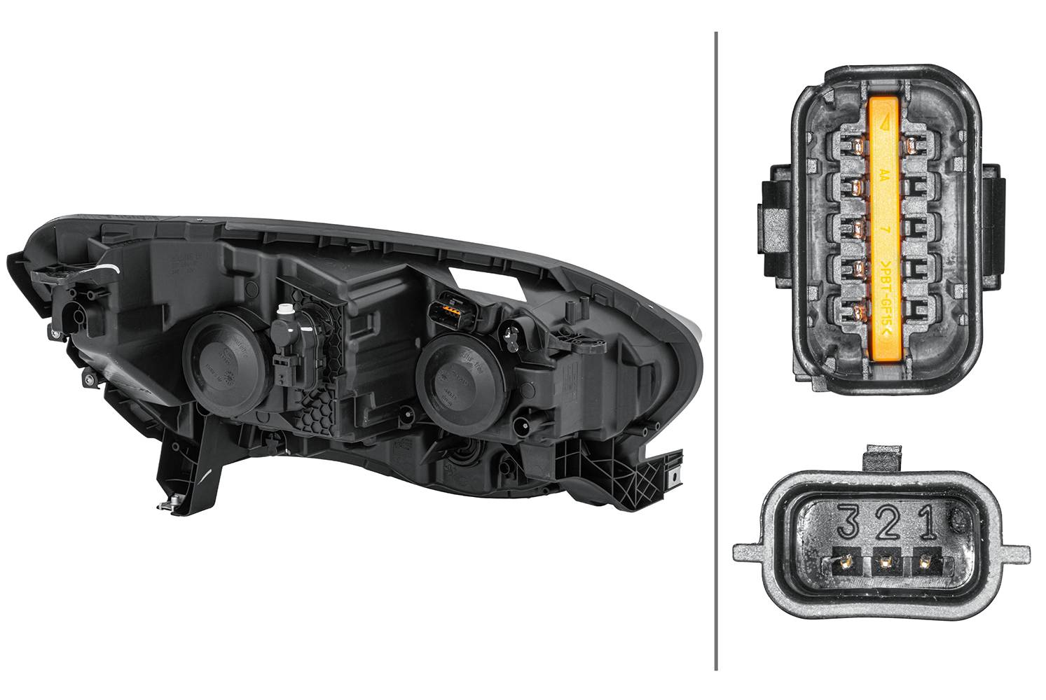 HELLA 1EL 012 293-411 DE/Halogen-Hauptscheinwerfer - links