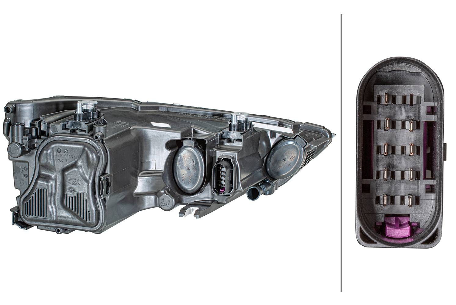 HELLA 1EG 354 837-011 FF/Halogen-Hauptscheinwerfer - links - für u.a. Audi A1 (8X1, 8Xk)