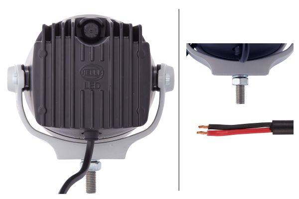 HELLA 1F0 012 206-011 LED-Fernscheinwerfer - Luminator X LED - 12/24V - Referenzzahl: 37.5 - Anbau -