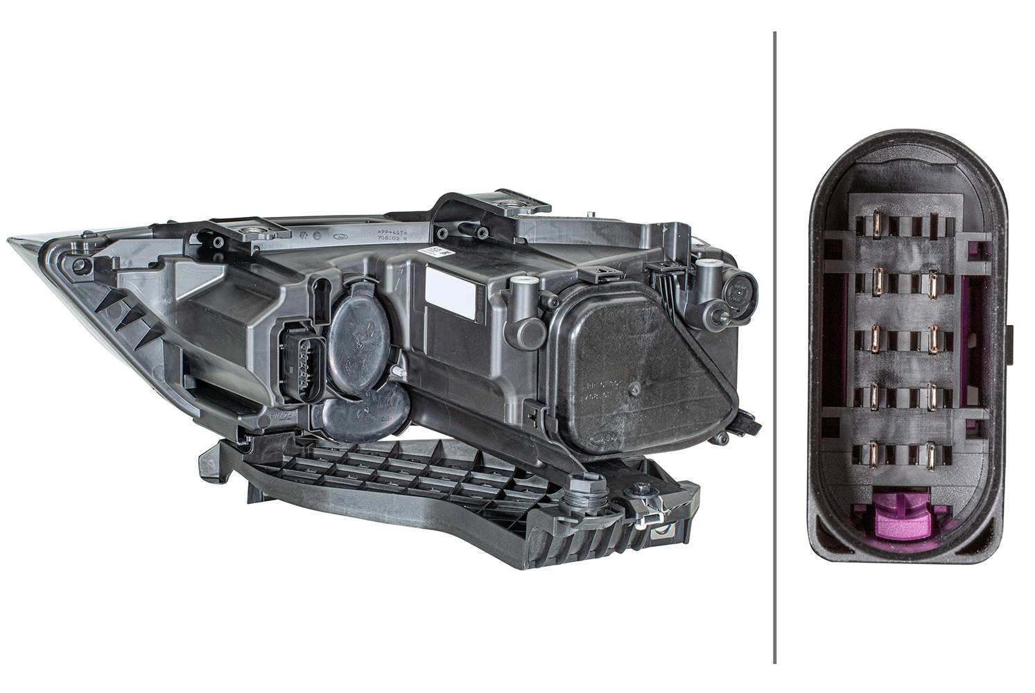 HELLA 1EG 354 839-021 Halogen-Hauptscheinwerfer - rechts - für u.a. Audi (Faw) Q3 (84B, 84G)