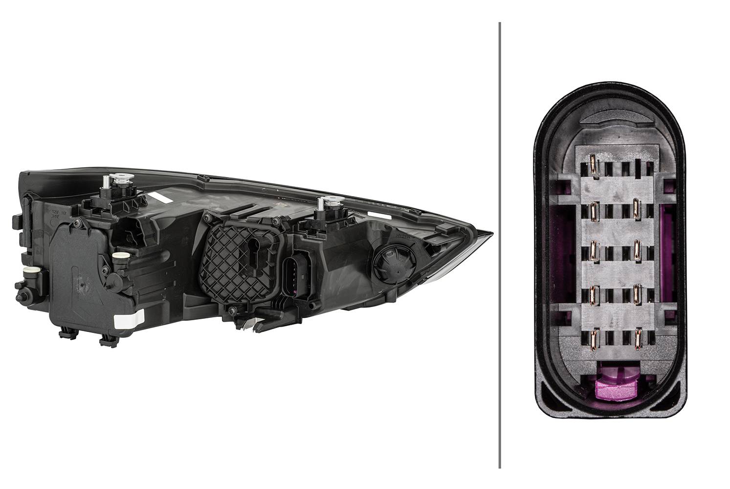 HELLA 1EG 354 838-011 Halogen-Hauptscheinwerfer - links - für u.a. Audi A1 (8X1, 8Xk)