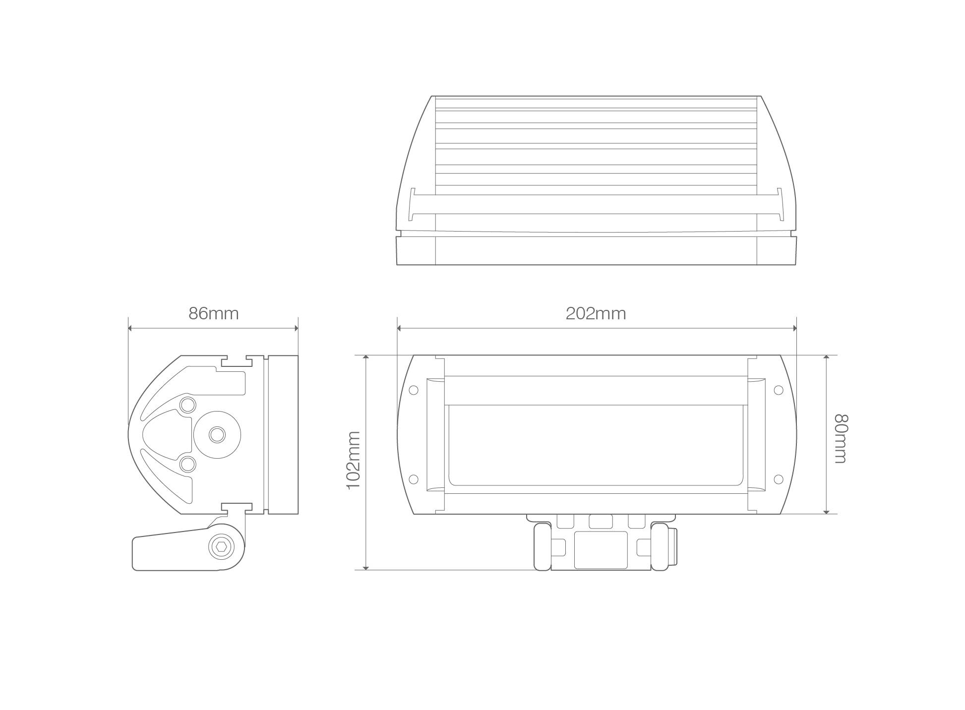 LED Fern- und Arbeitsscheinwerfer, Seeker10P, ECE R112, 40 Watt, Platinum