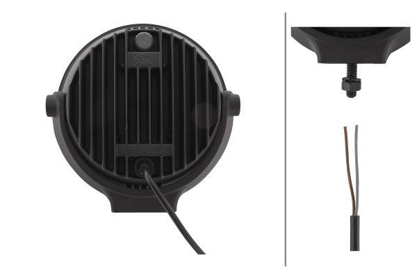 HELLA 1F3 011 815-001 LED-Fernscheinwerfer - Luminator Compact LED - 12/24V - Referenzzahl: 50 - Anb