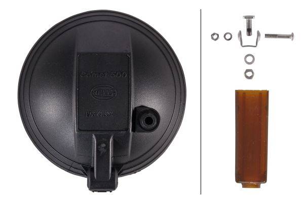 HELLA 1F4 005 750-611 Halogen-Fernscheinwerfer - Comet 500 - 12/24V - rund - Referenzzahl: 37.5 - An