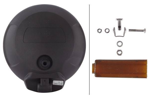 HELLA 1F6 010 952-001 FF/Halogen-Fernscheinwerfer - Comet FF 500 - 12/24V - rund - Anbau - glasklare