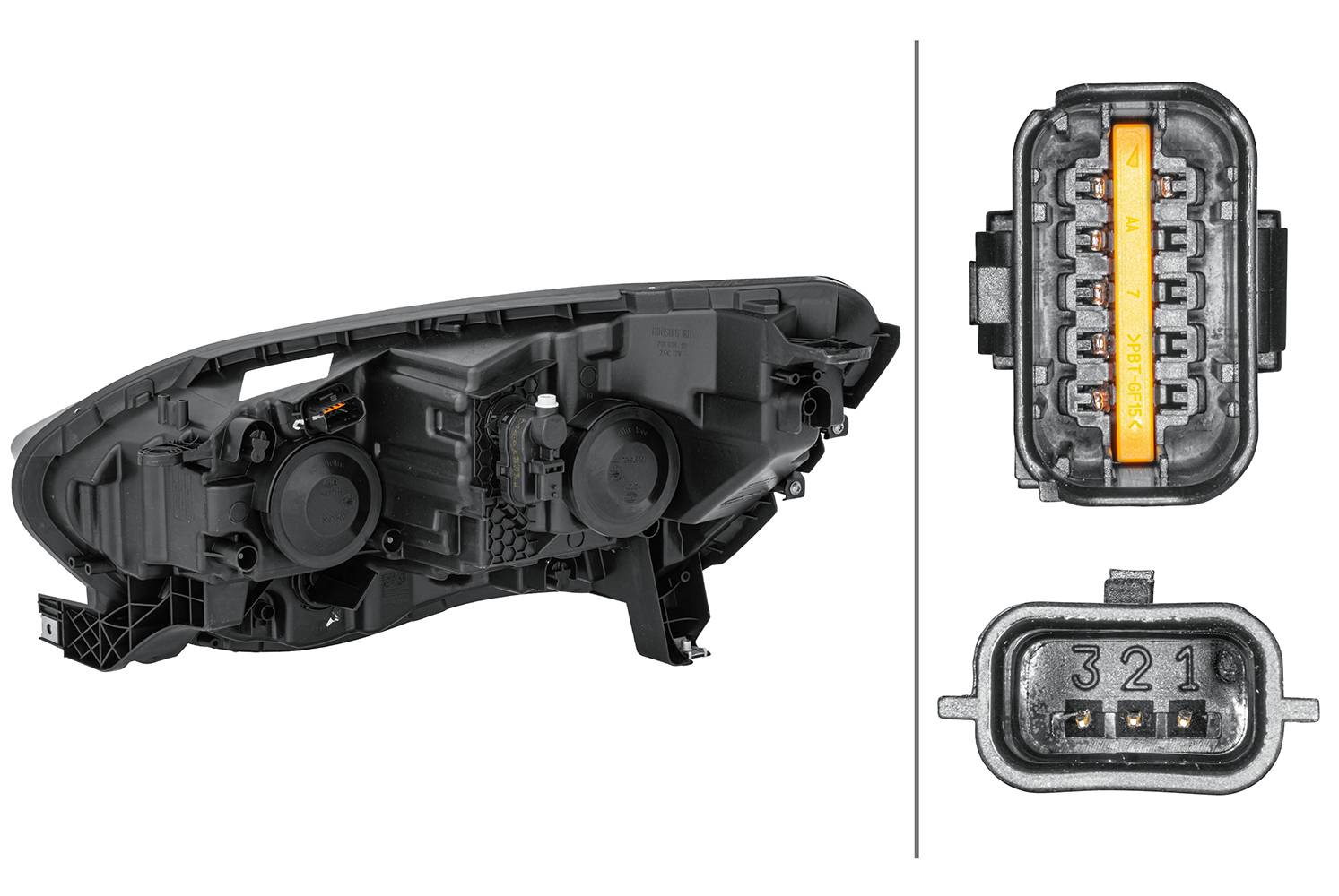 HELLA 1EL 012 293-421 DE/Halogen-Hauptscheinwerfer - rechts