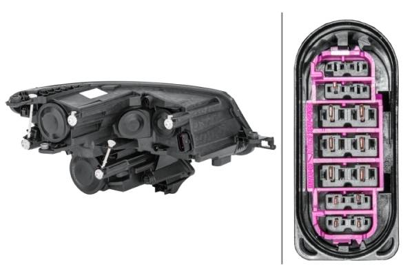 HELLA 1EF 012 669-091 Halogen-Hauptscheinwerfer - links - für u.a. Skoda Kodiaq (Ns7, Nv7)
