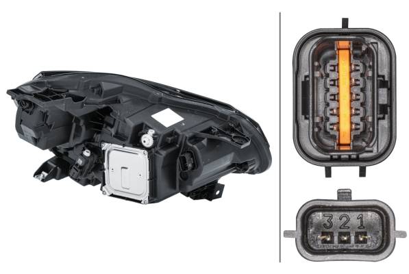 HELLA 1LX 013 930-931 LED-Hauptscheinwerfer - links - für u.a. Renault Captur I (J5_, H5_)