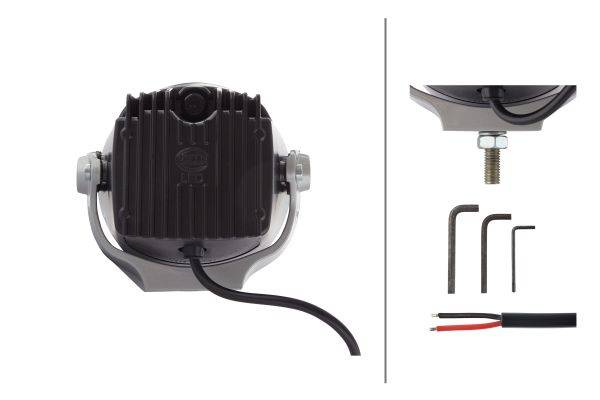 HELLA 1F0 012 206-001 LED-Fernscheinwerfer - Luminator X LED - 12/24V - Referenzzahl: 37.5 - Anbau -