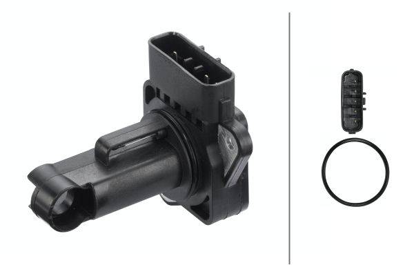 HELLA 8ET 009 142-921 Luftmassenmesser - geschraubt - ohne Saugrohr