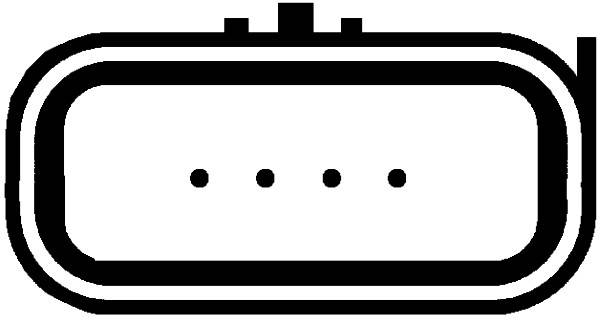 HELLA 8ET 009 142-821 Luftmassenmesser - geschraubt - ohne Saugrohr