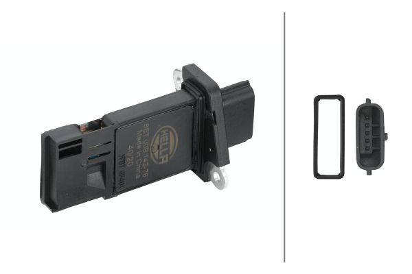 HELLA 8ET 009 142-761 Luftmassenmesser - geschraubt - ohne Saugrohr