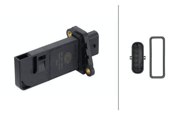 HELLA 8ET 009 149-521 Luftmassenmesser - geschraubt