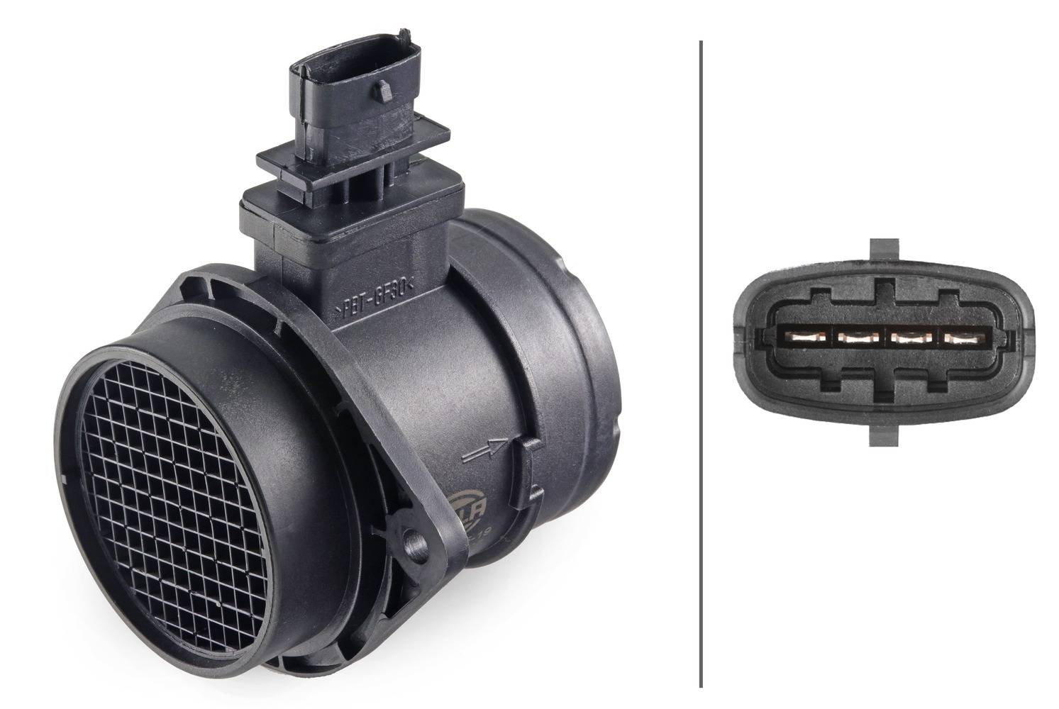 HELLA 8ET 358 095-191 Luftmassenmesser - Rohrstutzen