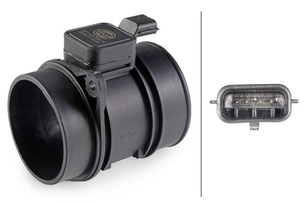 HELLA 8ET 358 095-181 Luftmassenmesser - Rohrstutzen - ohne Anbaumaterial
