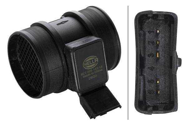 HELLA 8ET 009 142-141 Luftmassenmesser - Rohrstutzen