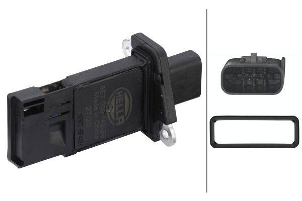 HELLA 8ET 009 142-591 Luftmassenmesser - geschraubt - ohne Saugrohr