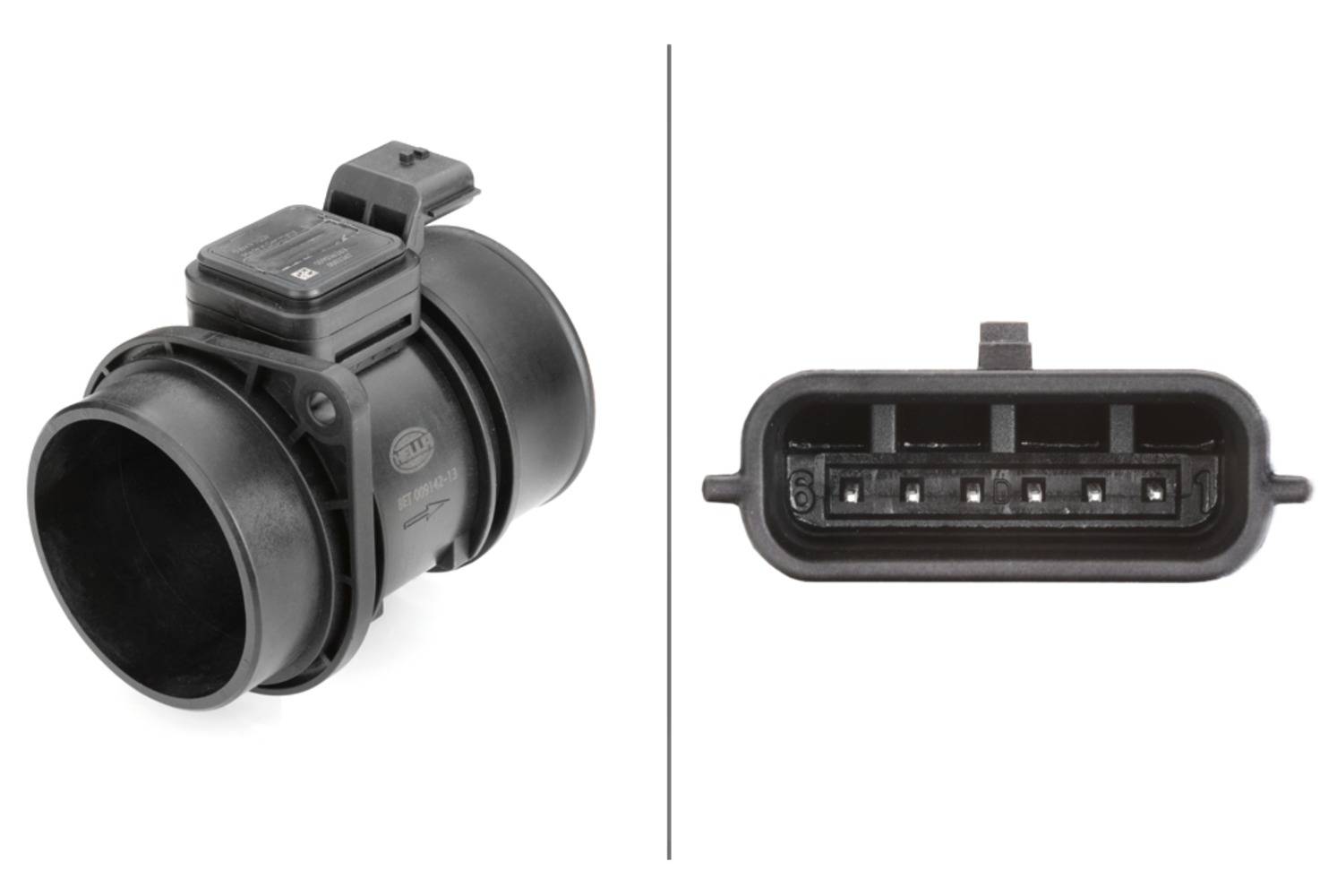 HELLA 8ET 009 142-131 Luftmassenmesser - Rohrstutzen