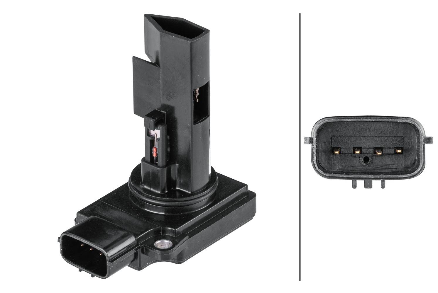 HELLA 8ET 358 095-391 Luftmassenmesser - geschraubt - mit Dichtung