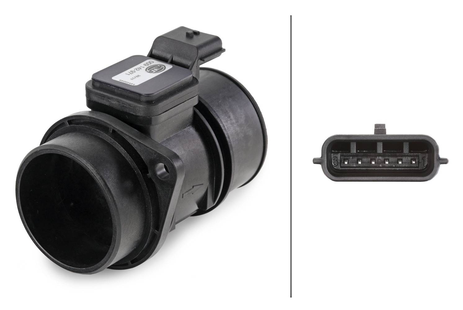 HELLA 8ET 009 142-971 Luftmassenmesser - geschraubt