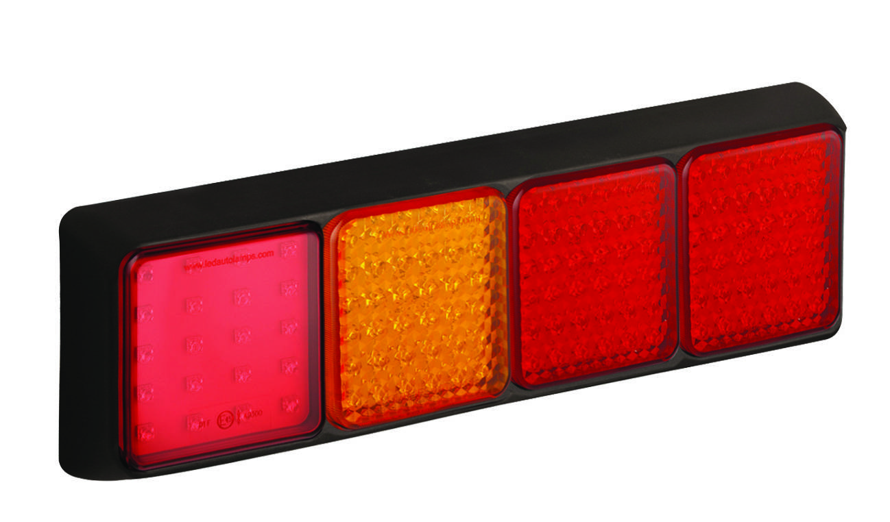 LED Kombinationsleuchte, 2 x Brems-, Rücklicht, Blinker, Nebelschlussleuchte, Serie 80, ECE