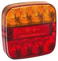 LED Heck- o. Rückleuchten Set, Serie 99, Blink-, Schluß-, Brems- u. Nummernschildleuchte