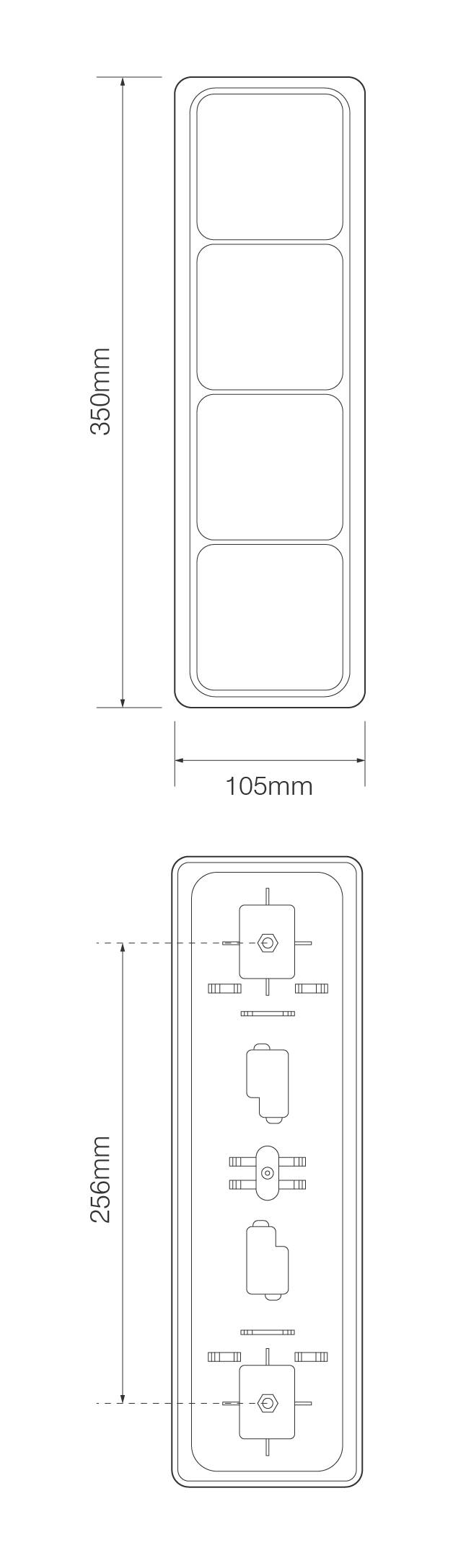 LED Kombinationsleuchte, 2 x Brems- u. Rücklicht, 2 x Blinker, Serie 80, ECE