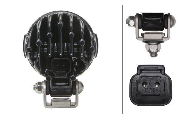 HELLA 1G0 995 050-051 LED-Arbeitsscheinwerfer - Modul 50 - 12/24V - 800lm - Anbau/geschraubt - hänge