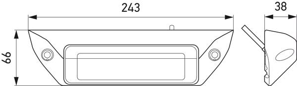 HELLA 1GB 996 098-501 LED-Arbeitsscheinwerfer - FMS Base - 12/24V - 1200lm - geschraubt - Bodenausle